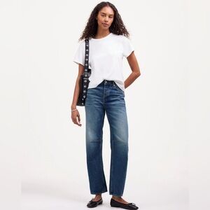 Madewell The Darted Barrel Leg Jean Irmo Wash